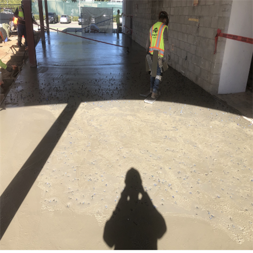 Slab poured in JAMS PAC. 